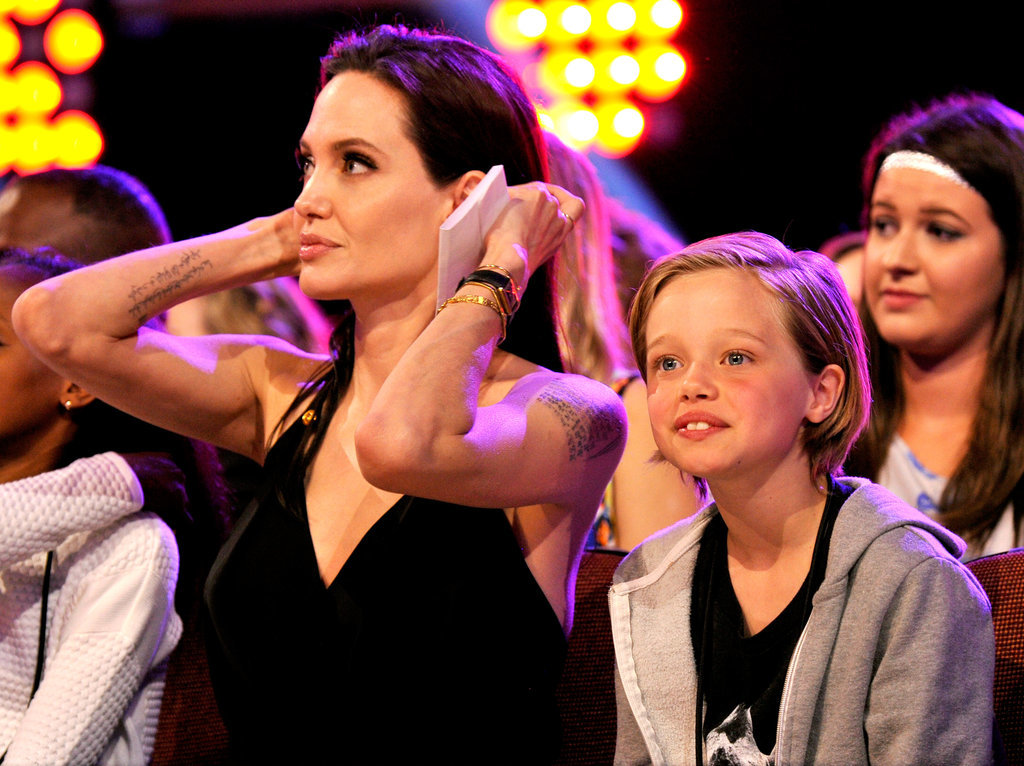 Анджелина Джоли на вручение премии Kid's Choice Awards (28 марта 2015 год)