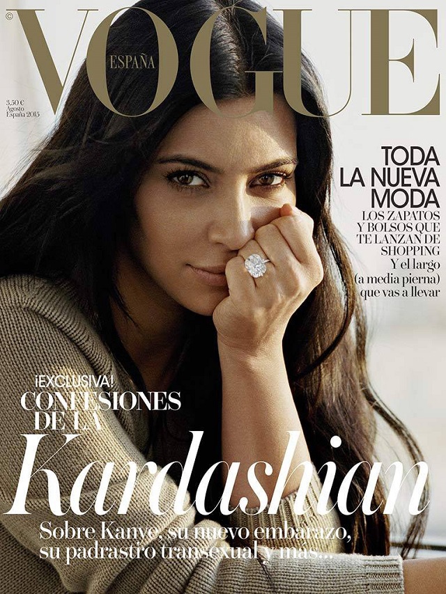  Ким Кардашян в испанском Vogue (август, 2015)